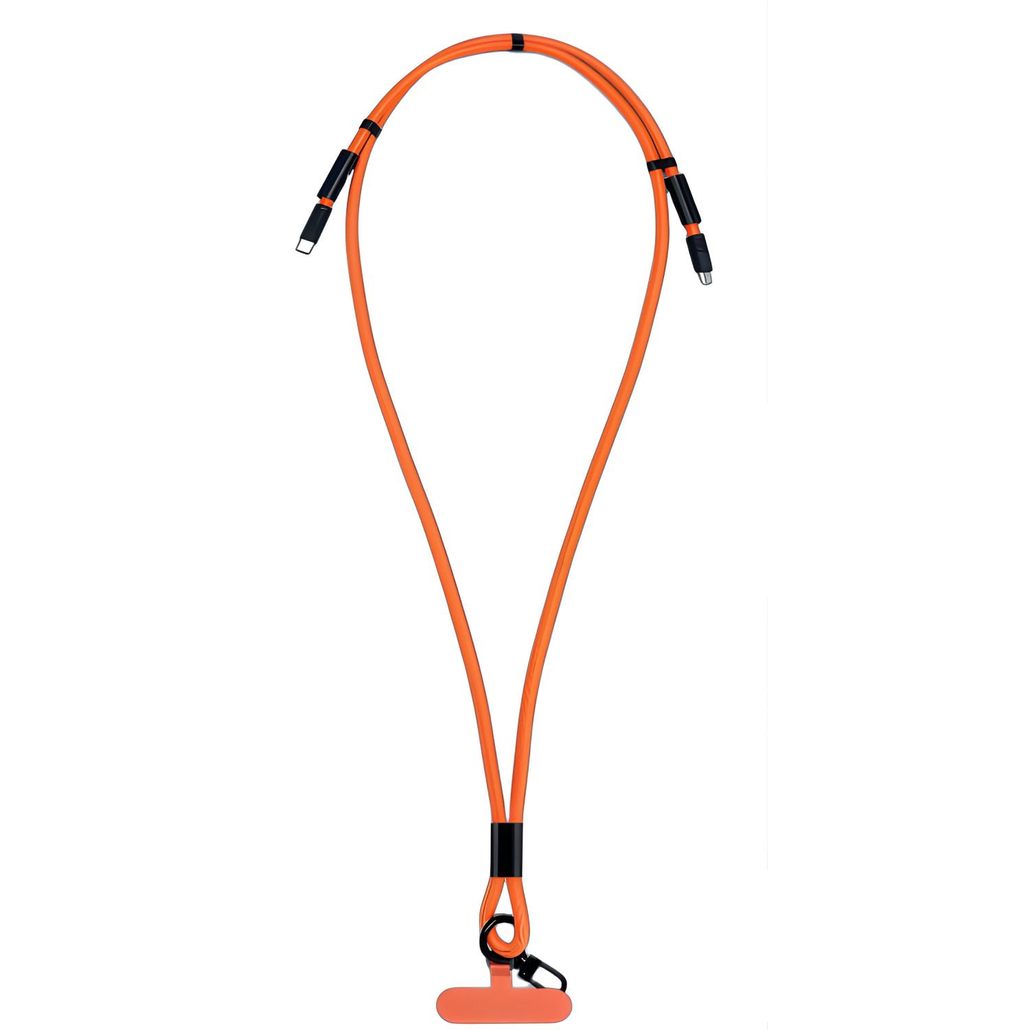 Mdx - Colgante Smartphone Usb-c A Usb-c Carga Rápida Naranjo - Ps