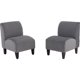 thumbnail image 3 of Sofa Lua 3 Cuerpos Más 2 Poltronas Felpa Gris, 3 of 5