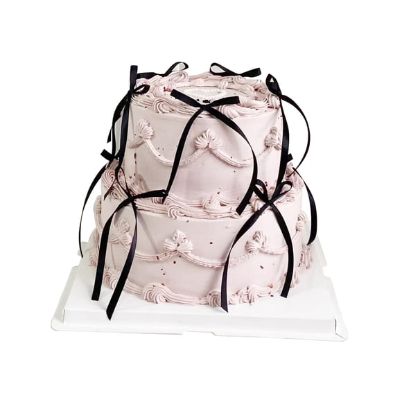Adornos para cupcakes AMABAZR Bowknot Ribbons Coquette, 20 unidades, color negro