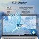 thumbnail image 4 of Laptop HP de 17.3" con pantalla táctil AMD Ryzen 5 7430U, 16 GB de RAM y SSD de 512 GB, 4 of 7
