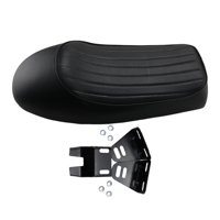 Magideal - Asiento De Carreras Para Motocicleta, Cojín Para Asiento De Motocicleta, Asiento Vintage Cafe Racer Para Cb125S Cb400, Reemplaza El Accesorio De