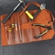 thumbnail image 3 of Bolsa de herramienta de cuero Roll Up, 10 ranuras Heavy Duty Tool Roll Bag Organizer, Bolsa de herramienta Roll Up, Bolsas de rollo de envoltura de herramienta portátiles para viajes, Bolsa, 3 of 3