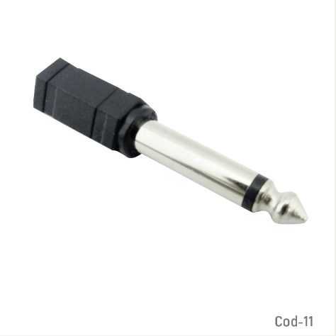 Genérico - Adaptador Audio 3,5Mm A 6,3Mm, Mono.