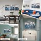 thumbnail image 2 of Set de 3 lienzos SERIMINO Chicago Skyline para decoración de pared, 2 of 8