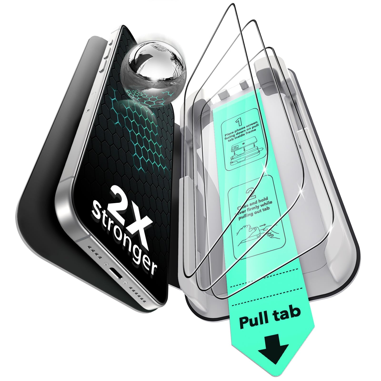 Protector De Pantalla Esr Para Iphone 15 Pro Max 3 Pack