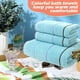 thumbnail image 4 of Juego de 2 toallas de baño de algodón, tamaño 70 x 140 cm, muy absorbentes y ligeras., 4 of 5