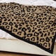 thumbnail image 5 of Manta de lana de medio terciopelo Manta de punto con estampado de leopardo para niños Manta de punto con forro polar Manta descalza con estampado de leopardo Manta de ensueño, 5 of 5