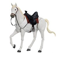Magideal - Modelo De Caballo A Escala 1/12, Modelo A Escala De Decoración De Caballo De Simulación, Modelo Exquisito , Blanco