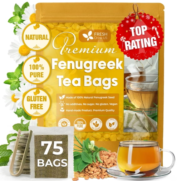 Bolsitas de té FRESHDRINKUS Premium 75 de fenogreco puro herbal