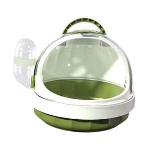Ioensy - Jaula De Transporte Para Hámster, Práctica, Grande, Para Vacaciones De Erizos, Animales Pequeños, Verde