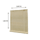 thumbnail image 3 of X2 Cortina Bambu 180x180cm Persiana Roller Bambu Enrollable, 3 of 4