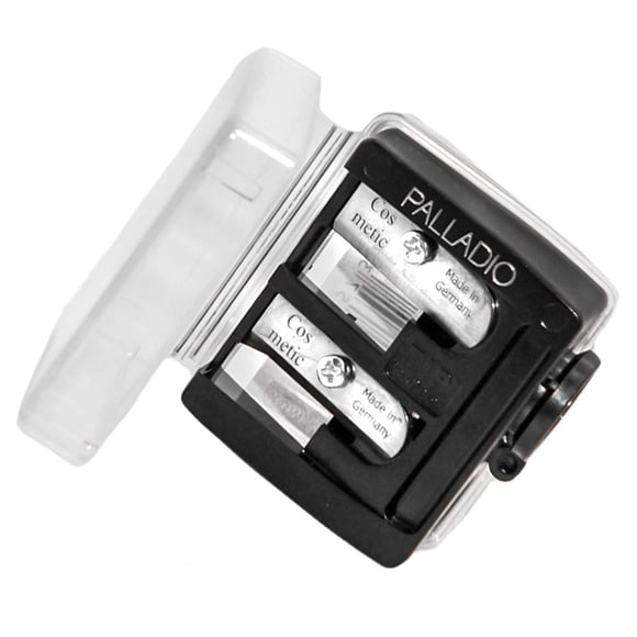 Sacapuntas cosmético Palladio Double Barrel 3 en 1