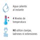 thumbnail image 5 of Cabezal de ducha eléctrico Foset 49491 Instant Hot Water 4 Temp, 5 of 5
