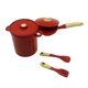 thumbnail image 2 of Utensilios De Cocina Para Casa De Muñecas A Escala 1:12 Para Niños Unisex 5 6 Regalos De Cumpleaños Rojo, 2 of 5