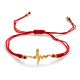 thumbnail image 3 of Pulsera brazalete hilo protección charm de latidos Rojo, 3 of 3