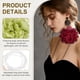 thumbnail image 3 of Collares de Flores Uxcell para Mujeres, Collares de Flores de Terciopelo Grandes Ajustables, Accesorios de Collares Florales para Mujeres para Boda, Fiesta de Graduación, Verde, 3 of 6