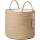 thumbnail image 1 of Cesta De Almacenamiento Cuerda Natural Tejida Con Cuentas De Madera 16 X 35 Cm, 1 of 9