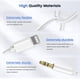 thumbnail image 2 of [Certificado Apple MFi] Cable auxiliar para iPhone, adaptador de conector Lightning a conector de auriculares de 3,5 mm de 1 m, cable de audio estéreo auxiliar macho para iPhone 14/13/12/11/SE/XS/XR/X, 2 of 7