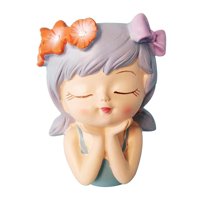 Magideal - Lindo Maceta Bonsai Olla Florero Estatua De Dibujos Animados Decoraciones Mesa Maceta Maceta Para Estantería Café Chimenea Cocina Regalo De Cumpleaños Estilo A