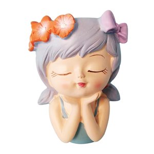 Magideal - Lindo Maceta Bonsai Olla Florero Estatua De Dibujos Animados Decoraciones Mesa Maceta Maceta Para Estantería Café Chimenea Cocina Regalo De Cumpleaños Estilo A