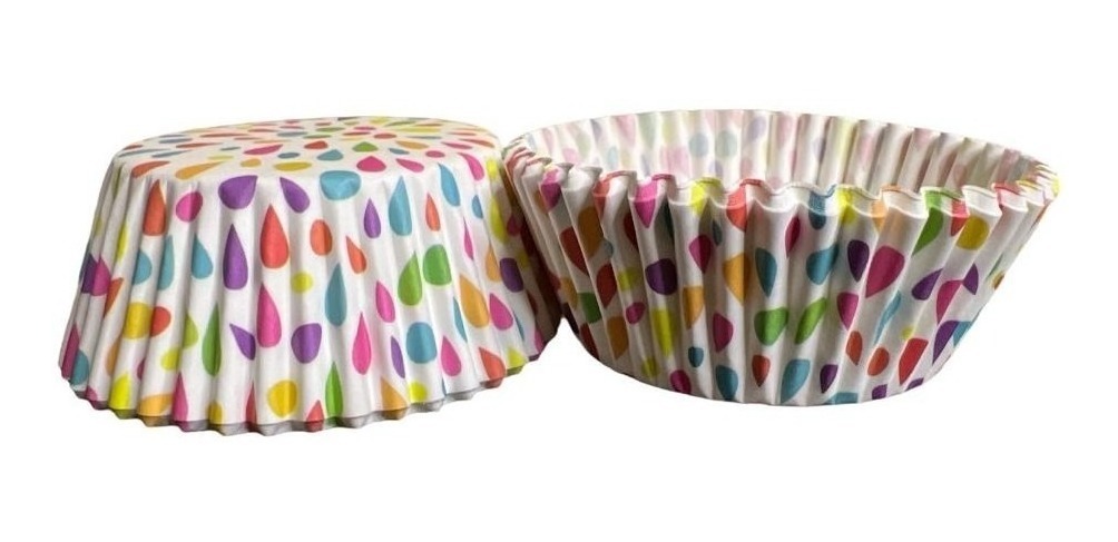 Genérico - 100 Cápsulas Para Hornear Cupcakes 6 Cm