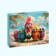 thumbnail image 2 of Rompecabezas Jiangsan 500 Piezas Pollos de Playa Divertidos, 2 of 8