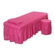 thumbnail image 4 of Sábana De Masaje De Belleza Suave Con Funda De Almohada Y Funda Para Taburete Rosa Fuerte, 4 of 5