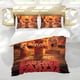 thumbnail image 5 of Sausage Party: Foodtopia Conjunto de sábanas temático, trío de piezas, cómodo y amigable con la piel, diseño único, regalo de decoración para el hogar para familiares, amigos y fans,135cm *200cm, 5 of 6