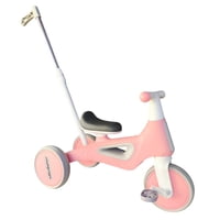 Vipnetwork - Triciclo Infantil Multifuncional 5 En 1 Con Pedales Rosado