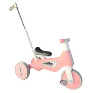 Vipnetwork - Triciclo Infantil Multifuncional 5 En 1 Con Pedales Rosado