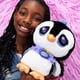 thumbnail image 4 of Peluche Littlest Pet Shop Penguin Deluxe de 25 cm, 4 of 7
