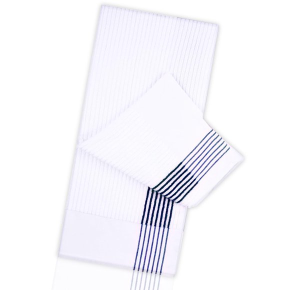 Toalla de Golf JUEQIQI 56x106 cm Algodón con Rayas Azul Marino