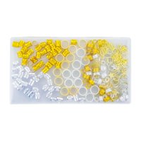 Ioensy - Anillos De Cuentas Trenzadas Dreadlock Cuentas Trenzadas Con Estuche De Almacenamiento Colgantes Para El Cabello