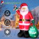 thumbnail image 4 of Papá Noel inflable navideño de 2,4 m con bolsa de regalo y caramelos, 4 of 6