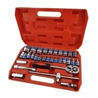 Genérico - Juego De Llaves Dados Cuadrante 1/2 Pulgada 32 Piezas