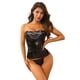 thumbnail image 1 of Corset Negro Vinilo con Cadenas y Hebillas – Talla Única, 1 of 7