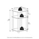 thumbnail image 4 of Mesa lateral Furinno JUST, juego de 2, redonda de 3 niveles, roble francés, 4 of 6