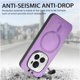 thumbnail image 4 of Magnetic Slim Case for Honor Magic 6 Pro with Camera Guard & Anti-Scratch Back Purple, 4 of 5