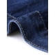 thumbnail image 5 of Chaqueta de mezclilla con solapa y botones de manga larga para mujer de talla grande de Agnes Orinda, chaquetas de jean casuales lavadas con bolsillo 1X azul oscuro, 5 of 6