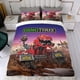 thumbnail image 4 of Dinotrux Conjunto de sábanas temático, trío de piezas, cómodo y amigable con la piel, diseño único, regalo de decoración para el hogar para familiares, amigos y fans, 90 cm * 190 cm, 4 of 6