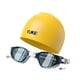thumbnail image 2 of Gafas de natación con tope de natación vasos de natación anti antidivisión vista transparente para mujeres y sin fugas de silicona cómoda tapa de baño Amarillo, 2 of 5