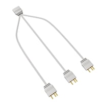Magideal - Adaptador Divisor Argb, 5V, 3 Pines, Reutilizable, 33,5 Cm, Convertidor Portátil, Cable De Extensión De Cable De Alimentación Para Ventiladores, Pc, , 1 A 3 1 A Tres