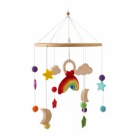 Magideal - Cuna De Bebé Móvil, Cuna De Guardería, Cama Colgante Móvil, Campana De Juguete, Juguete Sensorial, Sonajeros Para Recién Nacidos, Móvil, Decoración De