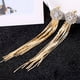 thumbnail image 1 of 1pair Sparkling Rhinestone Tassel Earrings for Women and Girls - Perfect for Any Occasion, 1 of 5