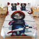 thumbnail image 1 of Bride of Chucky Bedding Set Duvet Cover Comfortable and Lightweight Cartoon Bedding 3 Piece Bed Set, 1 of 5