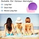 thumbnail image 5 of Gorro de natación para cabello largo - Gorros de natación de silicona para niñas, niños y adultos (paquete de 2), 5 of 8
