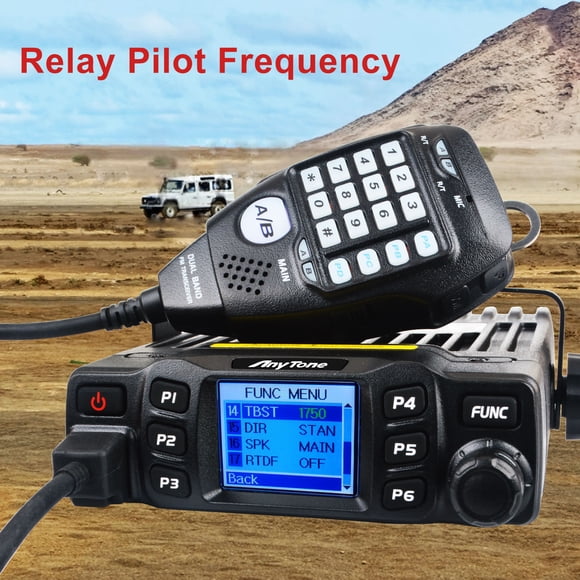 Radio Móvil Anytone Tech AT-778UV Dual Banda VHF/UHF 25W Pantalla a Color 200 Canales