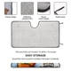 thumbnail image 2 of Rango Parasol para Parabrisas Delantero Protector Plegable, Visera Solar para Auto Bloquea Rayos UV Mantiene tu Vehículo Fresco 130cm*70cm, 2 of 6