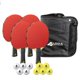 thumbnail image 1 of Set JOOLA Quattro de 4 Palas de Ping Pong + 10 Pelotas + Estuche, 1 of 6