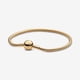 thumbnail image 1 of Pulsera Pandora Moments Cadena Serpiente Chapada en Oro 7.5in, 1 of 7